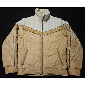 VINTAGE 70s JCPenney Active Sportswear Convertible Puffer Jacket Surf Mod Rare